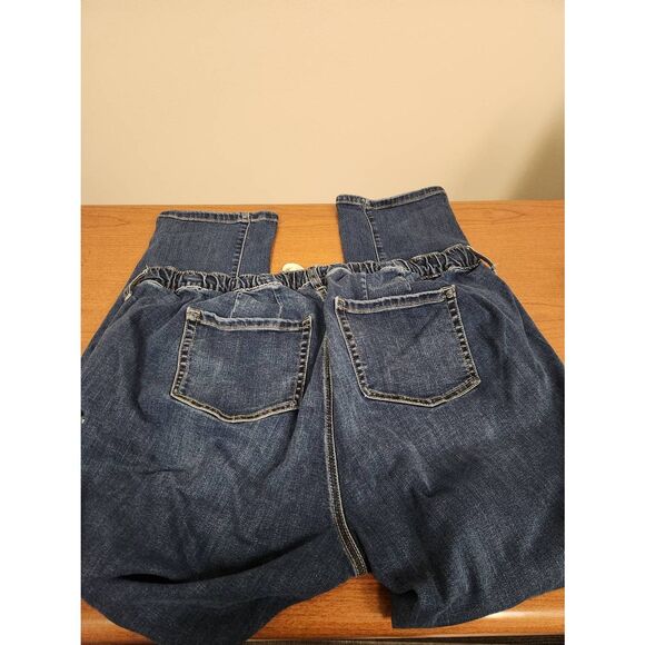 Torrid Distressed elastic waistband and drawstring Jeans Size 2R Pull-on. Measur - Picture 5 of 9